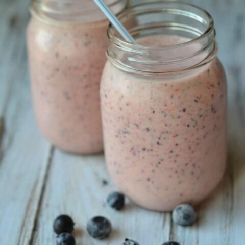 Blueberry-Strawberry Cream Slush