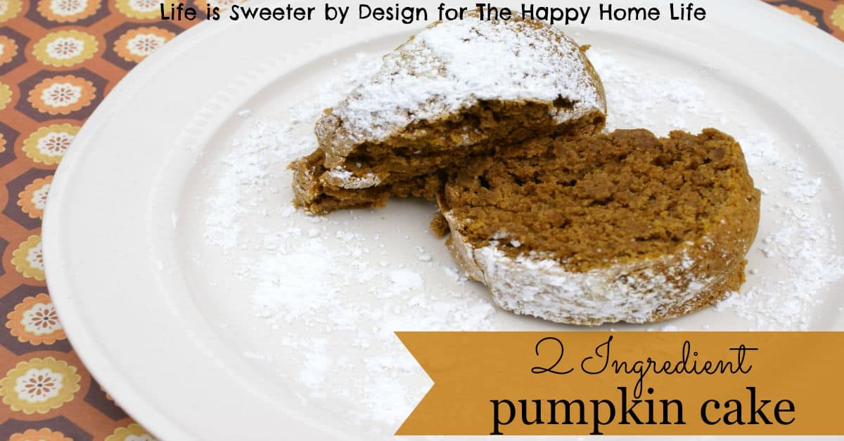 2 Ingredient Pumpkin Cake