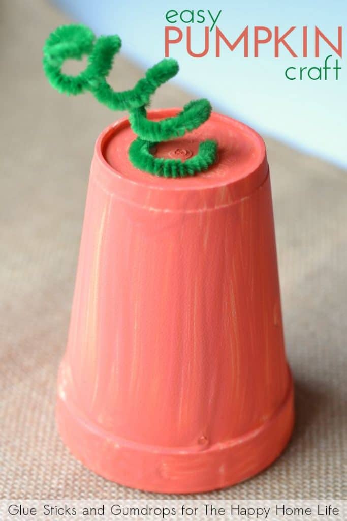 Easy Pumpkin Craft for Kids - The Happy Home Life