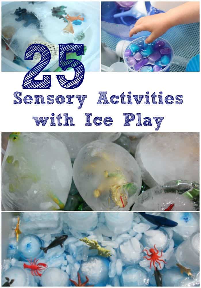 25 Sensory Activities with Ice Play
