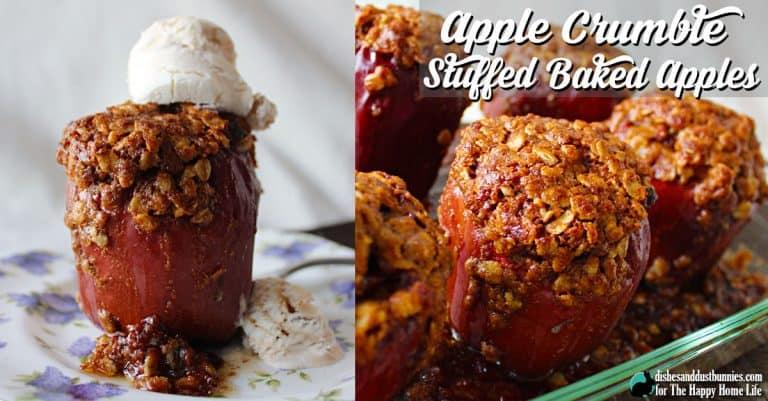 Apple Crumble Stuffed Baked Apples