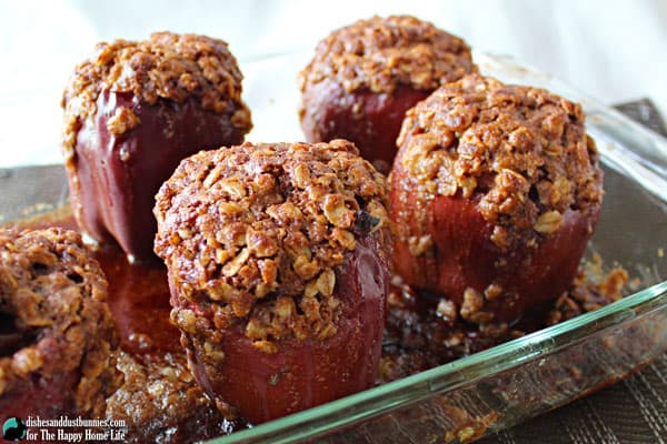 Apple Crumble Stuffed Baked Apples