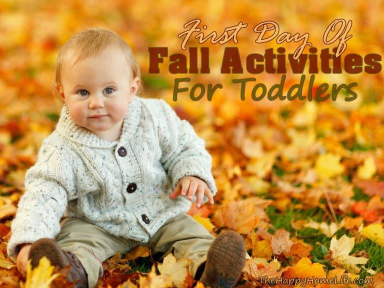 First Day Of Fall Activities For Toddlers