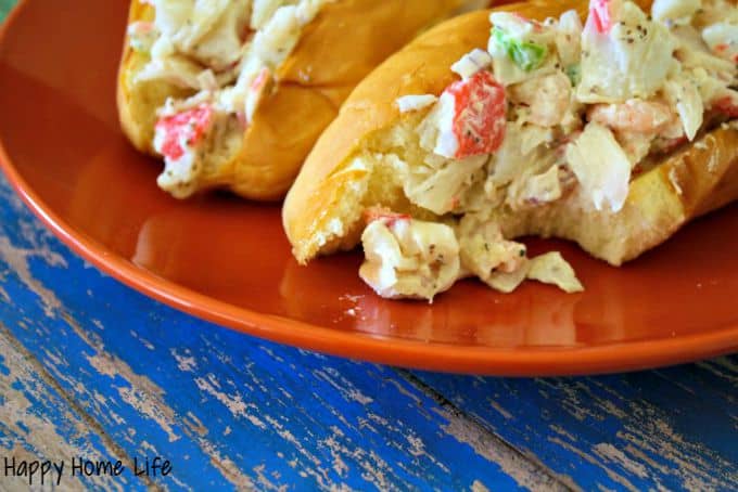 Simple Seafood Salad Sandwich -- DELICIOUS!