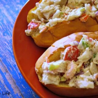 Simple Seafood Salad Sandwich -- DELICIOUS!