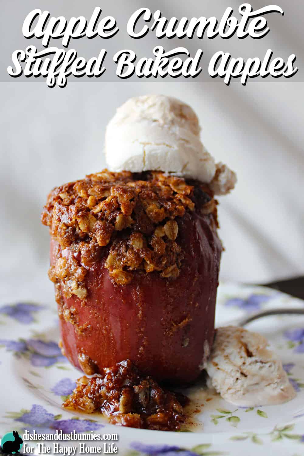 To me, nothing says the beginnings of fall than having a gorgeous delicious Apple Crumble Stuffed Baked Apples. Learn how to make this apple crumble stuffed apples today!
