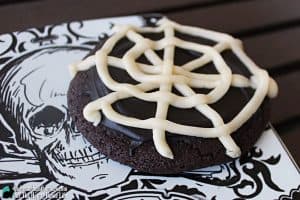 Chocolate Spider Web Cookies