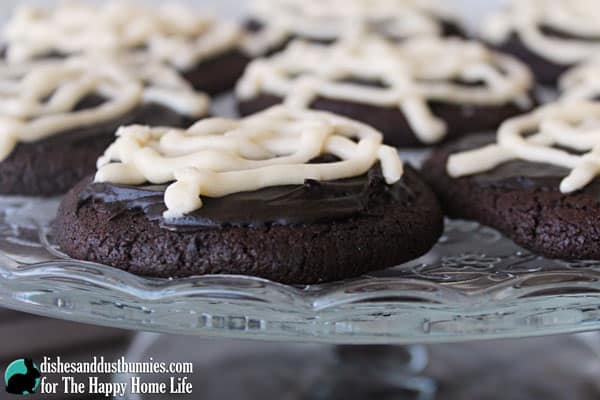 Chocolate Spider Web Cookies