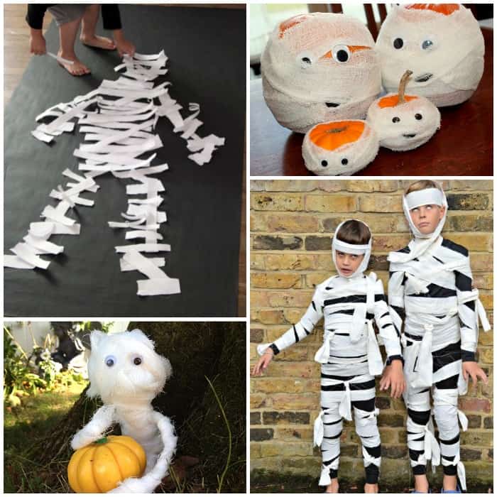 15 Halloween  Mummy Crafts  for Kids