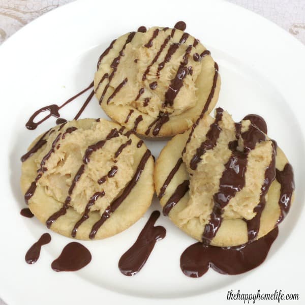 Cookie Cups With Peanut Butter Cream Cheese Filling