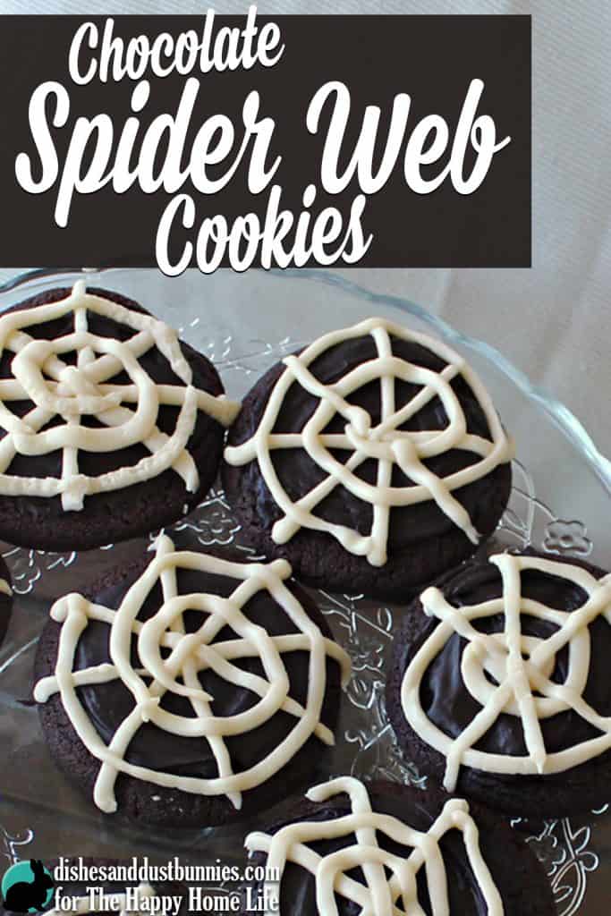 Chocolate Spider Web Cookies