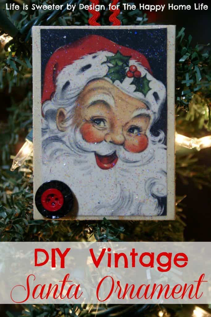 Vintage Santa Ornament