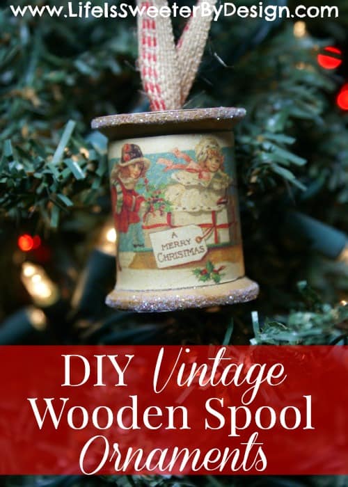 Wooden Spool Ornament