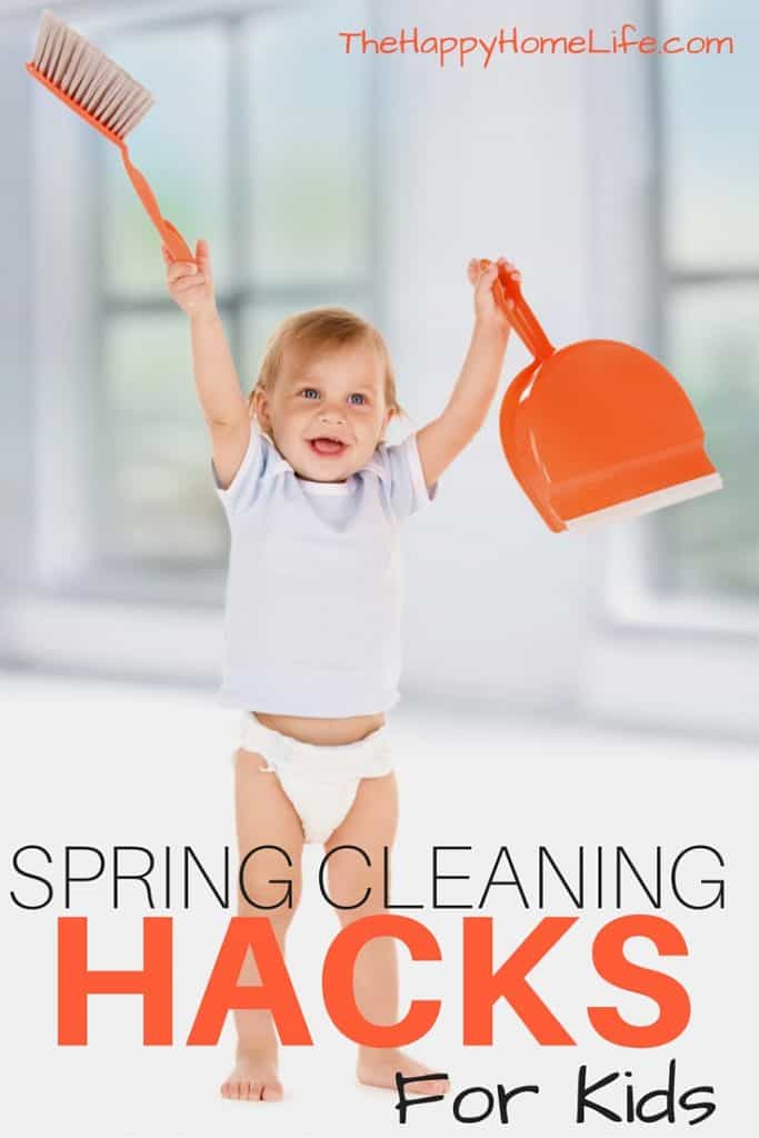 Spring Cleaning Hacks for Kids - Spring cleaning doesn't have to be dull or a job for kids. These spring cleaning hacks for kids will make the job fun and create fun for the entire family.