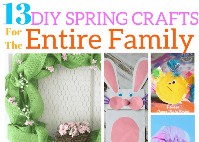 13 DIY Spring Crafts for The Entire Family