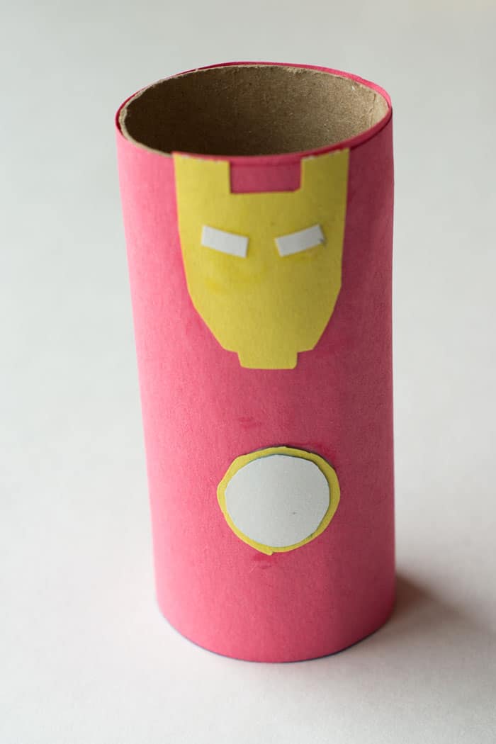 Iron Man Toilet Paper Tube Craft