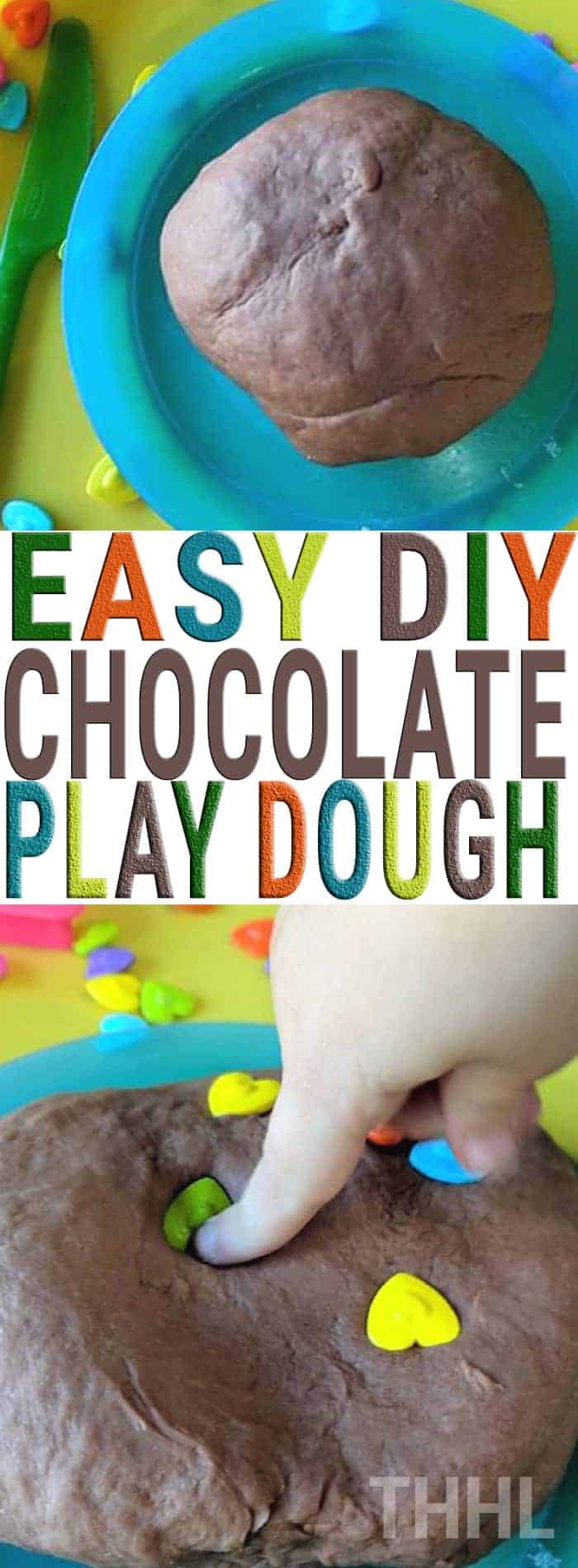 Learn how to create homemade easy DIY chocolate play dough today. So easy to make only five ingredients and the best part you don't have to cook anything! The ingredients you already have in your home. 