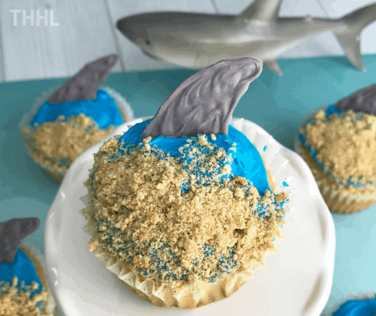 Shark Costume Cupcakes (Super Easy To Make)