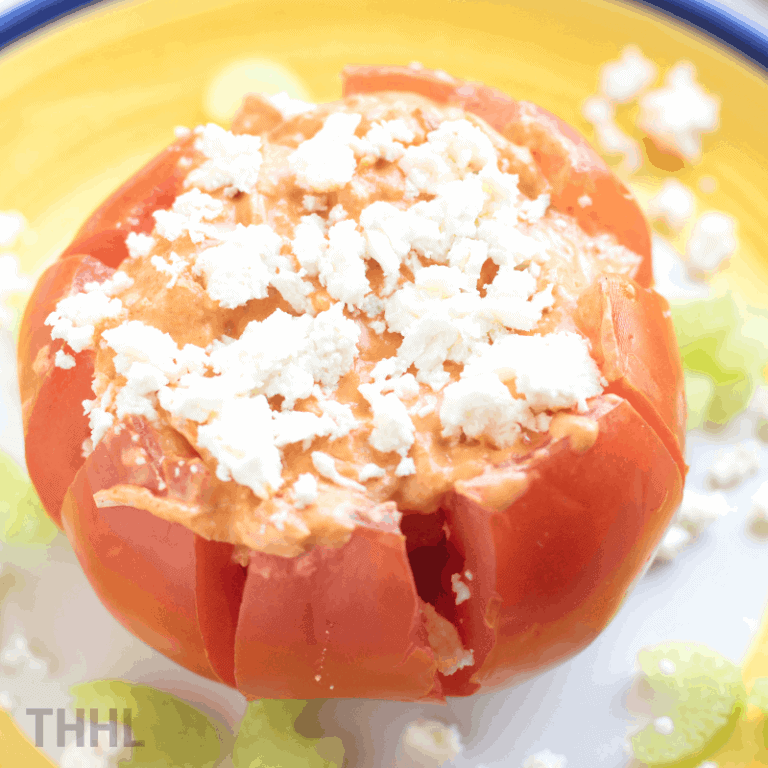 What can you stuff in a tomato? (Buffalo Chicken Stuffed Tomatoes Recipe)