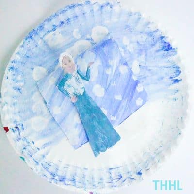 Queen Elsa Paper Plate Craft