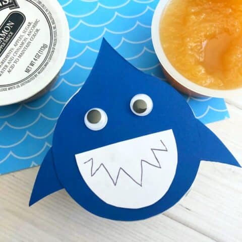 Image for Shark Party Food Applesauce Cups