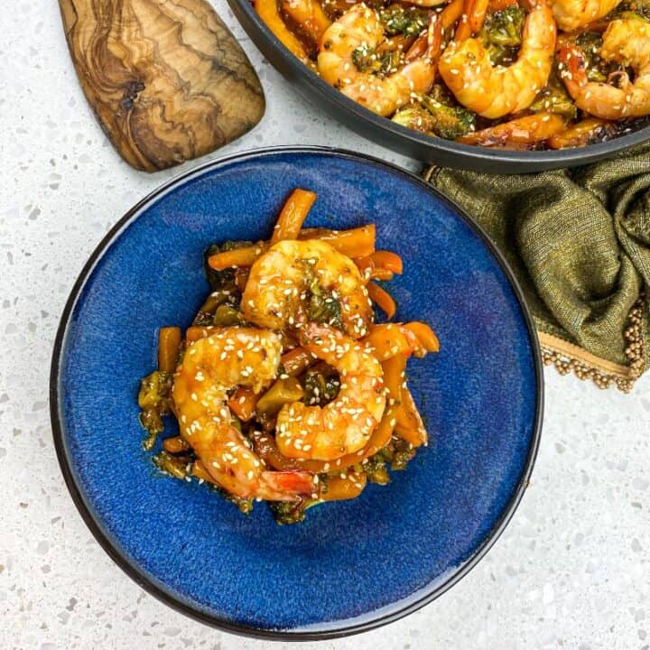 Honey Garlic Shrimp and Broccoli Stir Fry