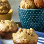 Banana nuts muffins displayed.