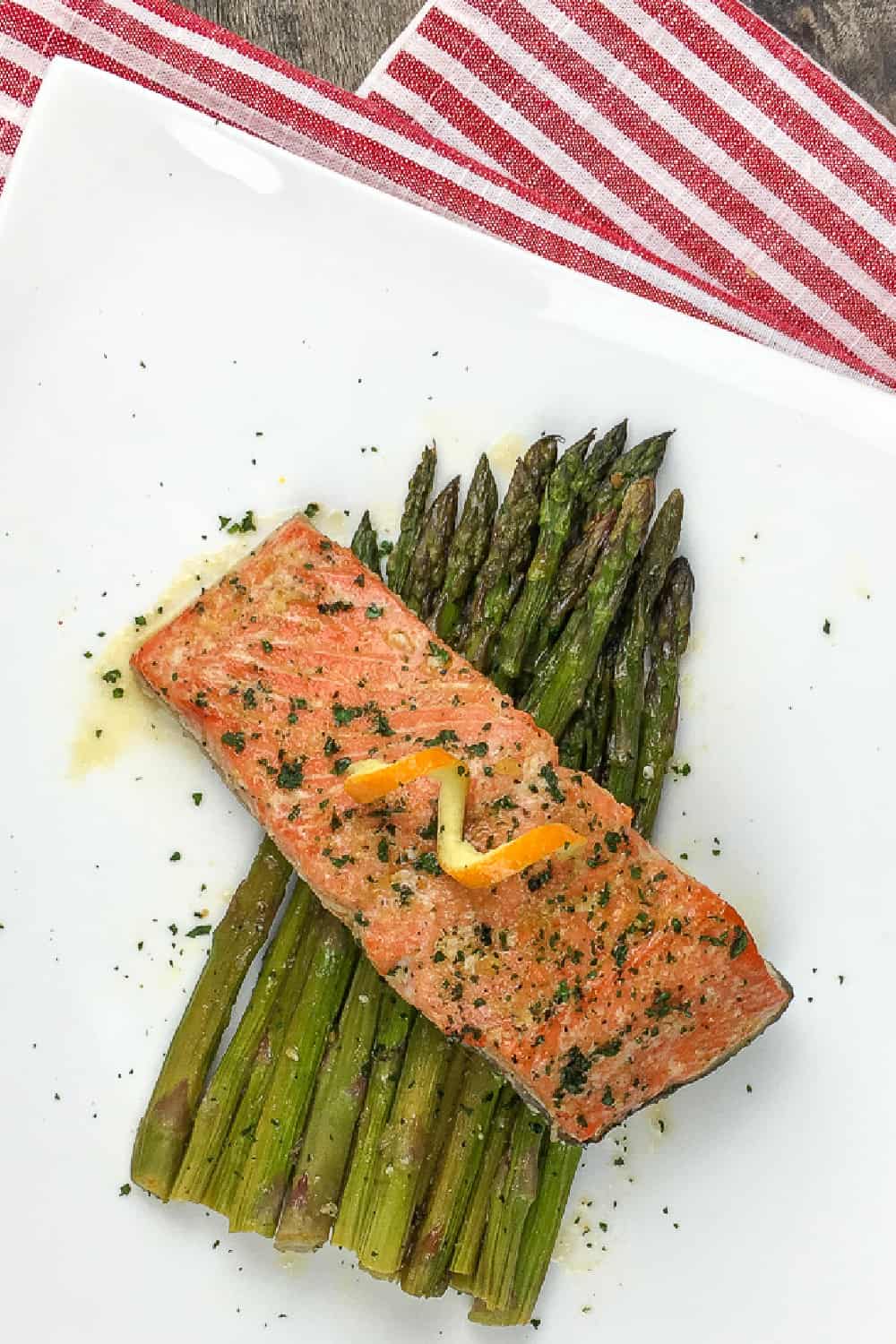 easy salmon and asparagus sheet pan meal