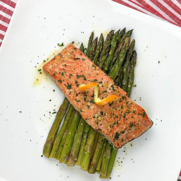 Honey Orange Glazed Salmon with Asparagus