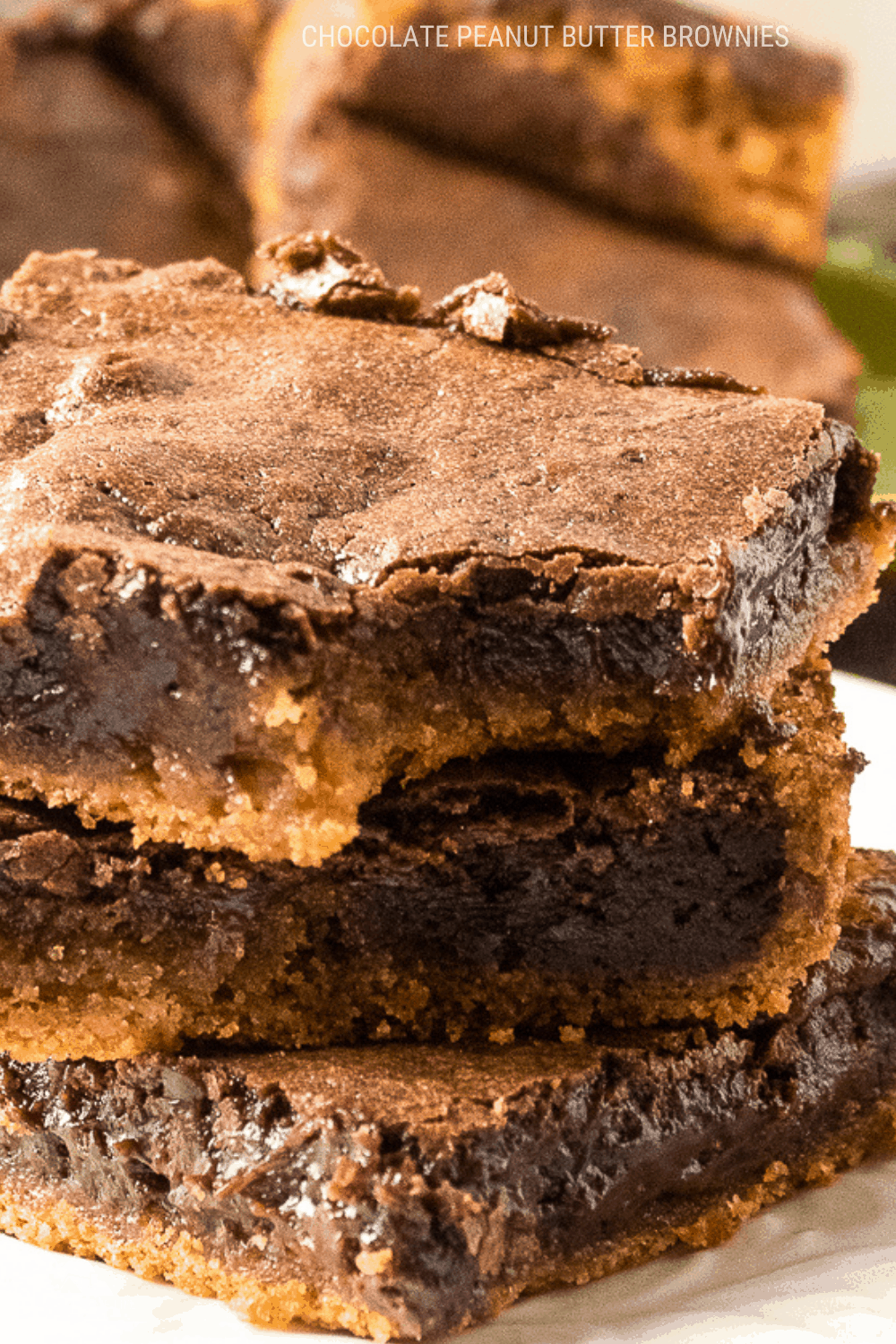 The BEST Chocolate Peanut Butter Brownies (Easy Recipe)
