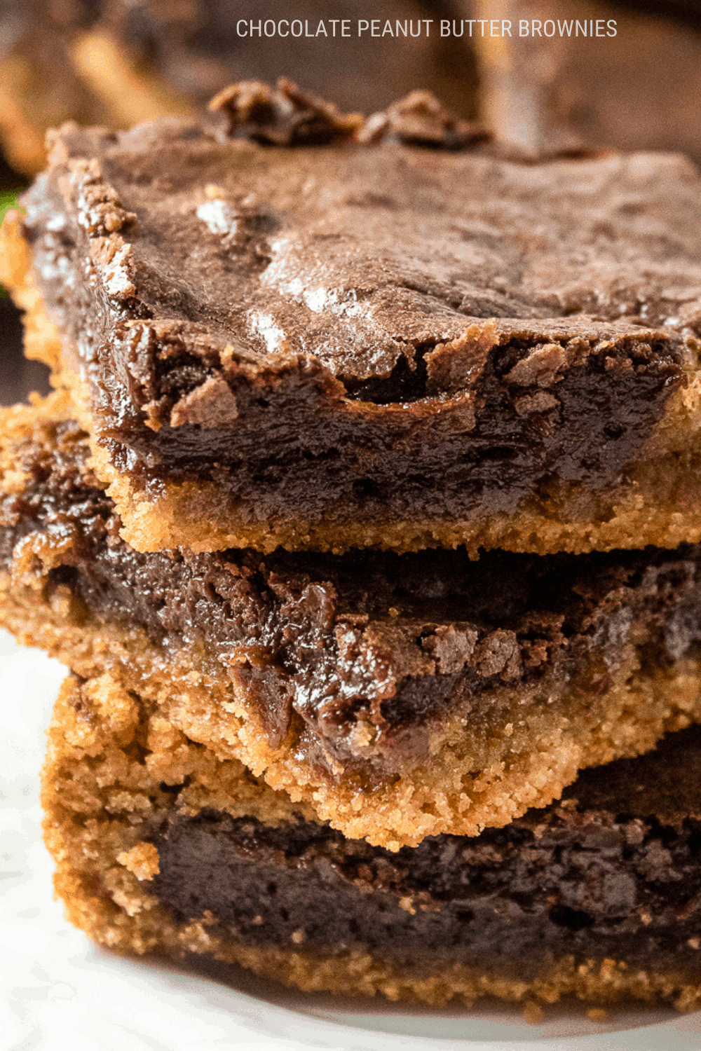 The BEST Chocolate Peanut Butter Brownies (Easy Recipe)