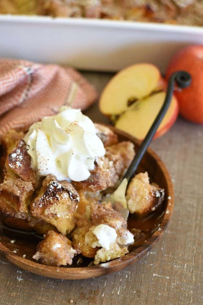 overnight apple pie baked french toast