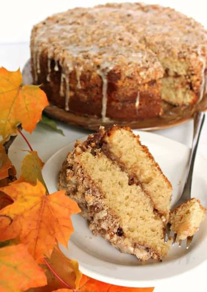 maple walnut coffee cake fall breakfast idea