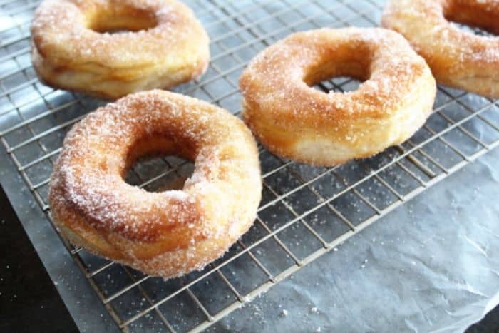 pumpkin spice donuts made in the air fryer