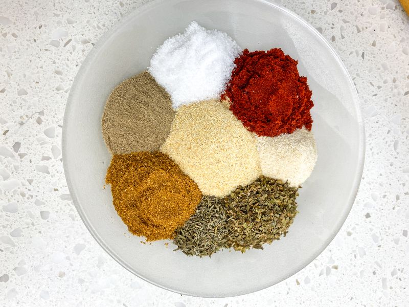 ingredients for diy cajun spice mix