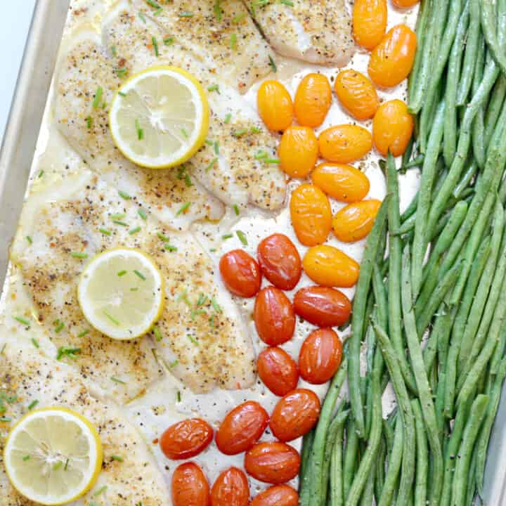 Image for Lemon Pepper Tilapia Sheet Pan Dinner