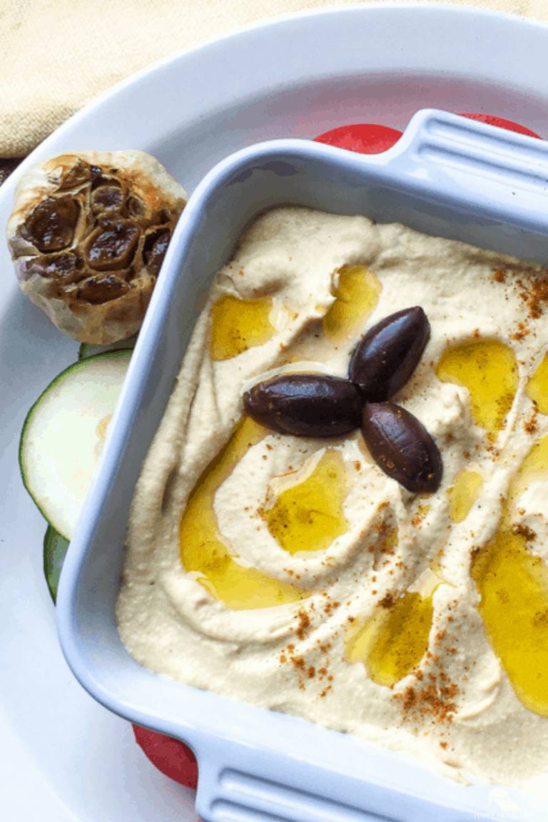 Savory Roasted Garlic Hummus