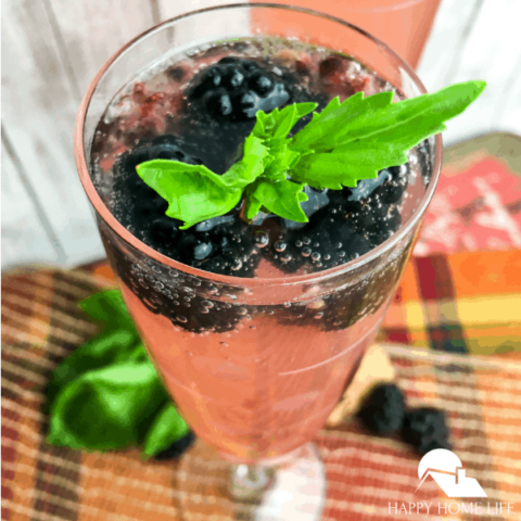 Sparkling Blueberry Maple Lemonade