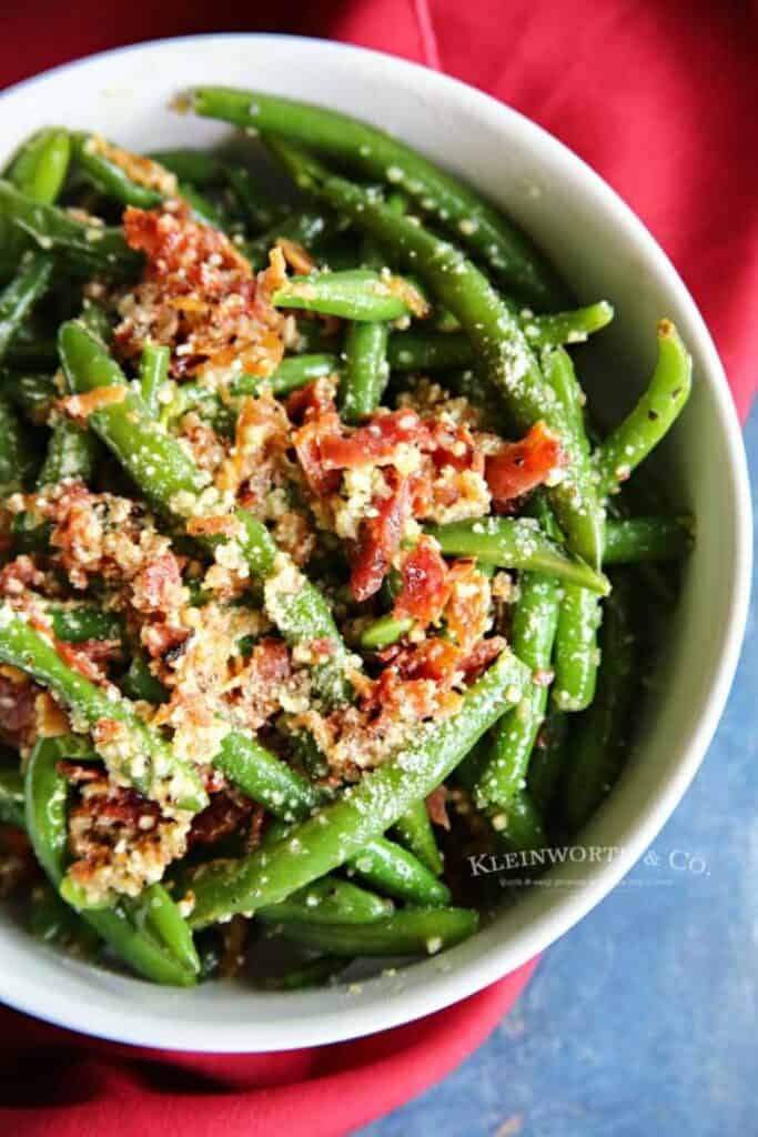 green beans with bacon and garlic