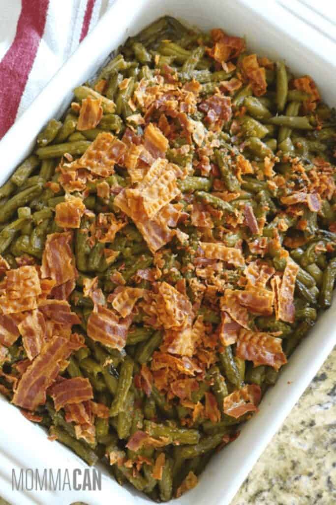 southern crack bacon smothered green beans