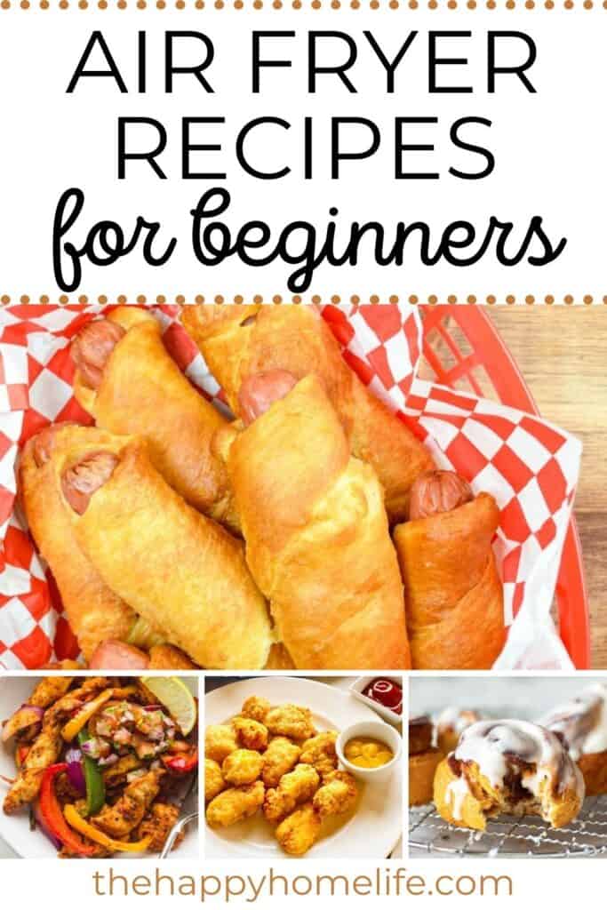 air fryer recipes collage pin 2