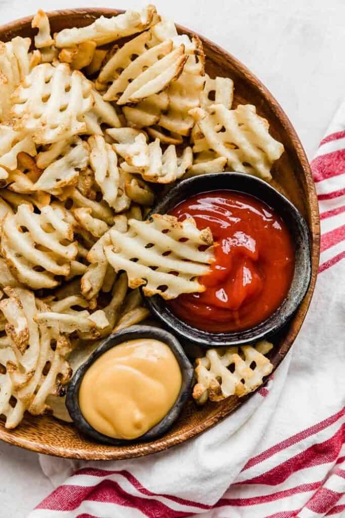 air fried waffle fries