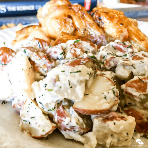 Creamy Red Potato Salad with Fresh Herbs