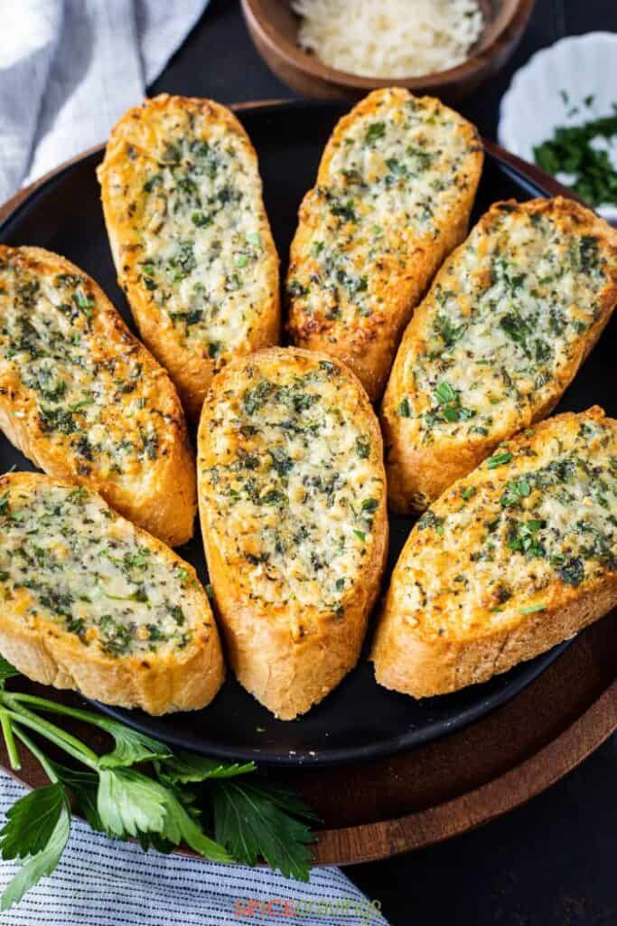 air fried garlic bread