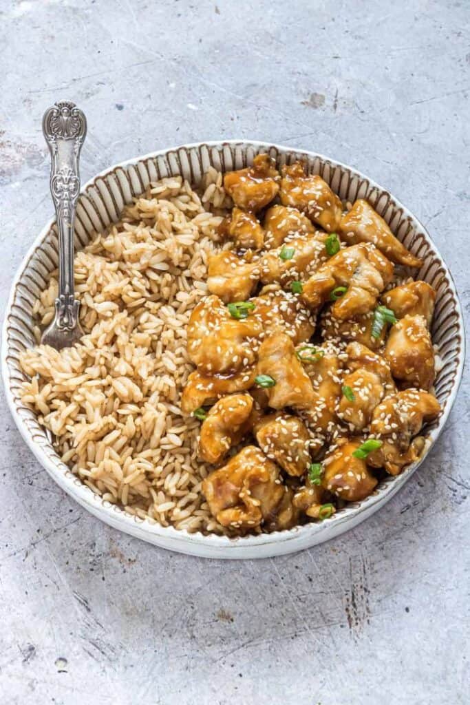 air fried orange chicken