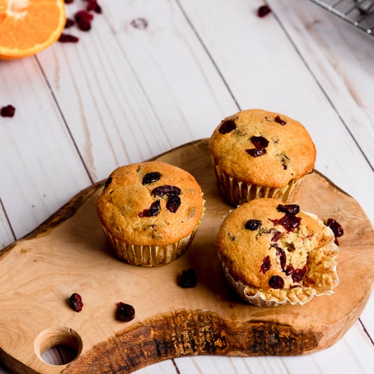 Vegan Orange Cranberry Muffins