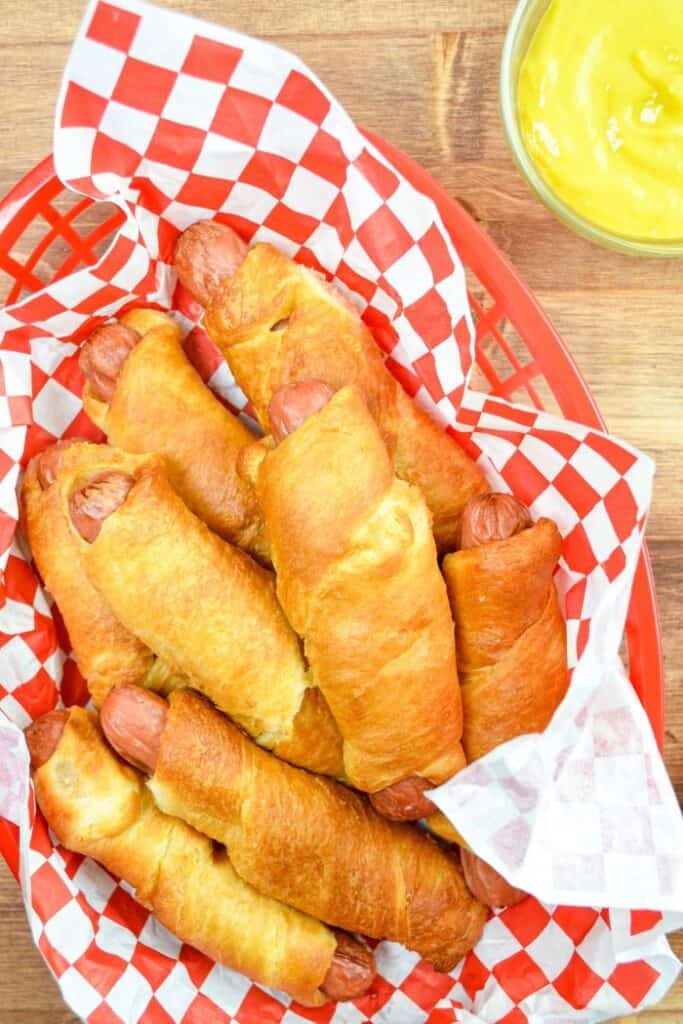 air fried pigs in a blanket