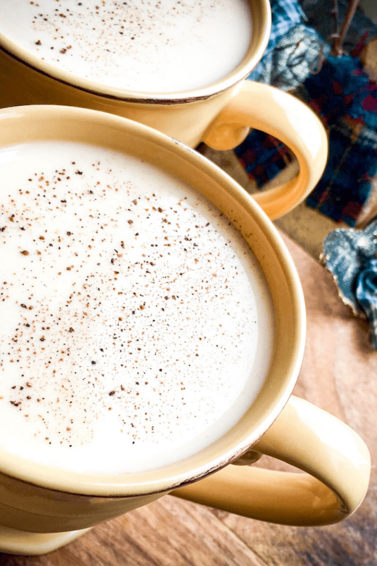 Homemade Non-Alcoholic Eggnog for Holidays 