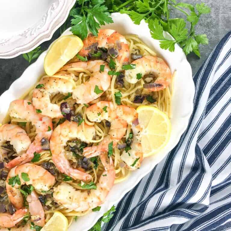 Easy Shrimp Scampi Without Wine The Happy Home Life