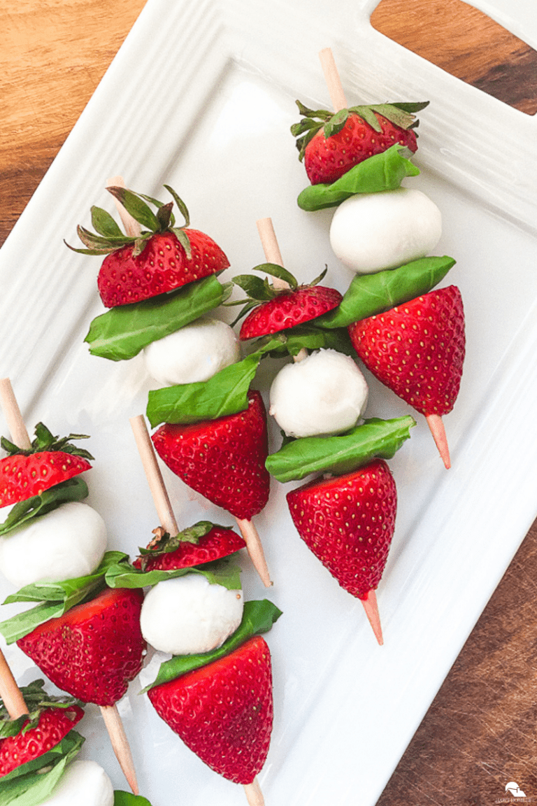 Strawberry Caprese Skewers